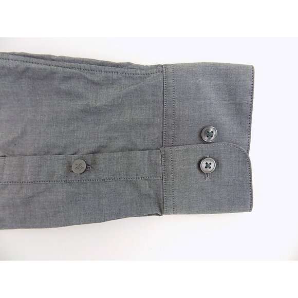 JOHN VARVATOS $245 Gray 15 x 32/33 Slim Fit MEN DRESS SHIRT CASUAL SALE Y30 - Picture 6 of 6